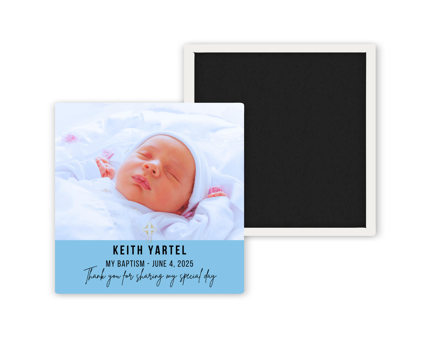 Baptism Custom Photo Magnet