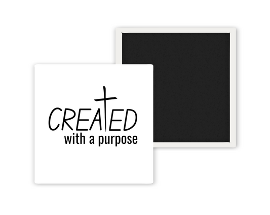 Created With a Purpose - Bible Verse Magnet