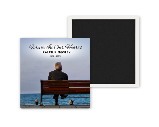 Forever in Our Hearts – Memorial Photo Magnet